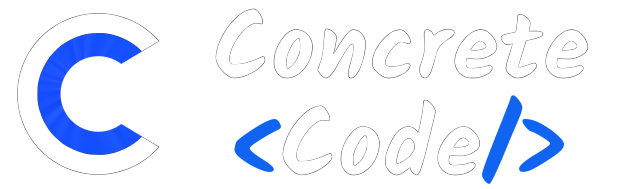 concrete code logo dark
